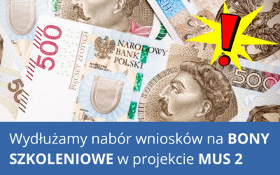 Wydłużamy nabór wniosków na bony szkoleniowe dla przedsiębiorców