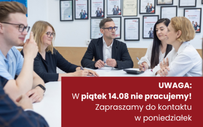 W piątek nie pracujemy