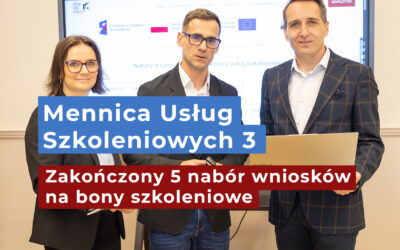 5 nabór wniosków na bony szkoleniowe w Projekcie MUS 3 został zakończony