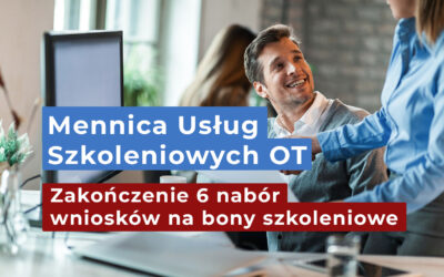 Zakończył się nabór wniosków nr 6 na bony szkoleniowe dla mieszkańców Obszaru Transformacji województwa łódzkiego