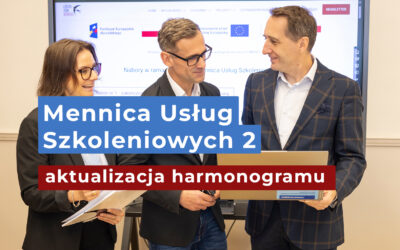 Aktualizacja harmonogramu naboru w projekcie Mennica Usług Szkoleniowych 2